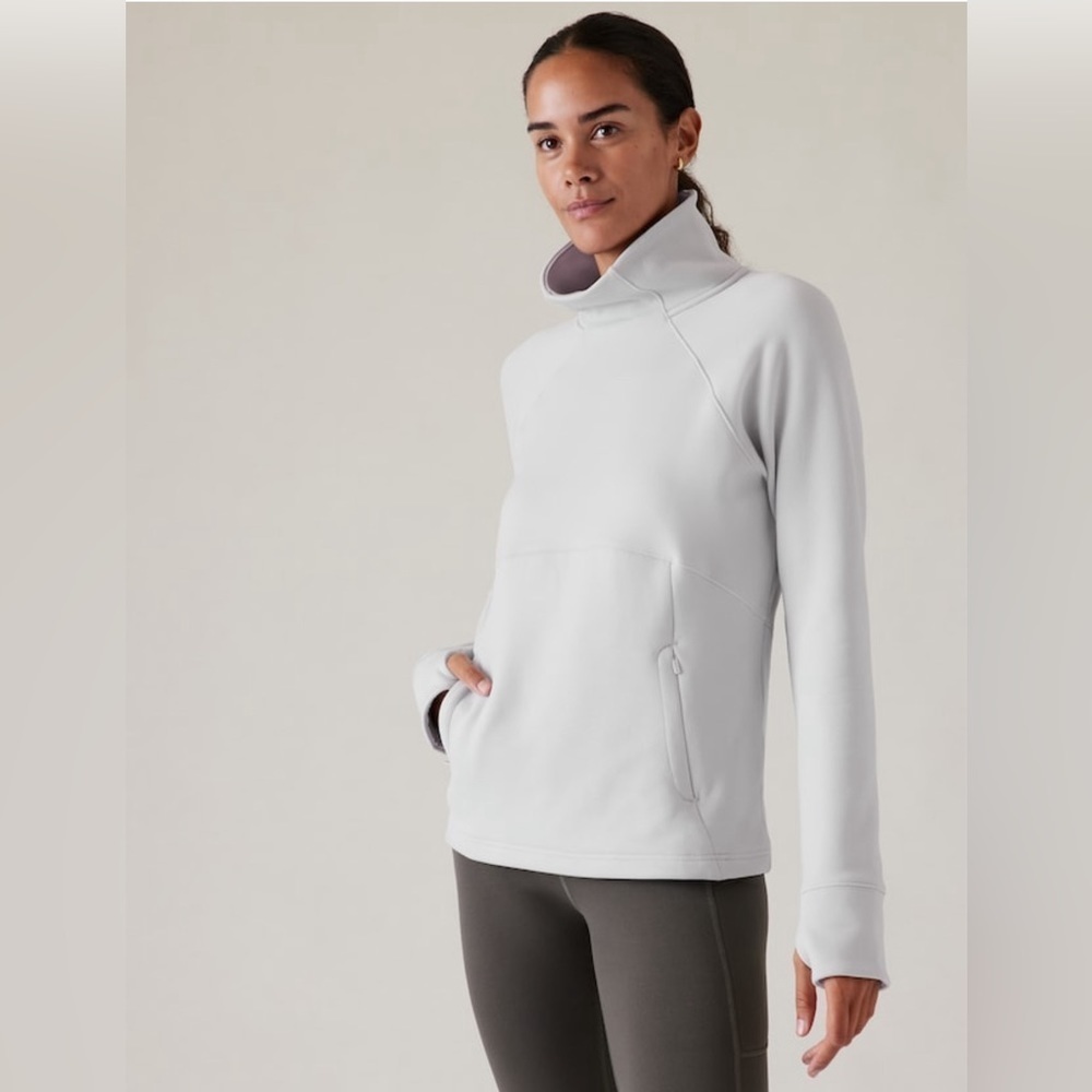 NWT Athleta Polartec Funnel Neck Sweatshirt Size XS